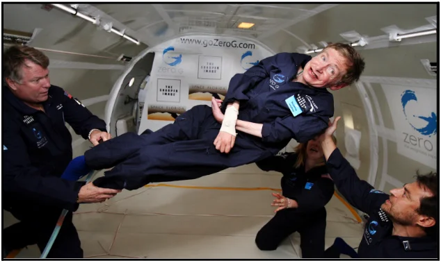 a man is being lifted up by two men