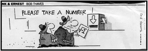 a cartoon depicting two people talking to each other