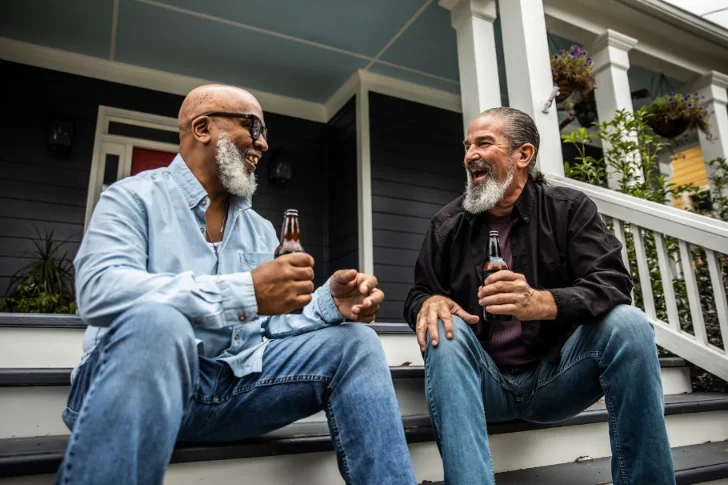 Hudson says we can increase civility with small individual actions, like talking to the neighbors on our front porches. Image Credit: MoMo Productions/Getty Images